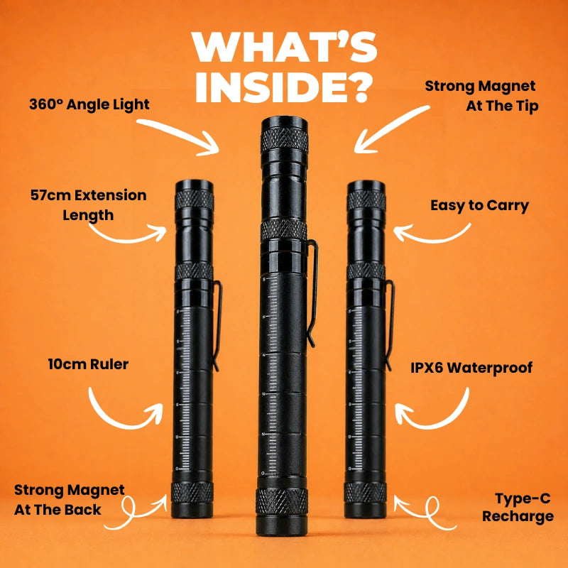 Extendable Car Repair flashlight